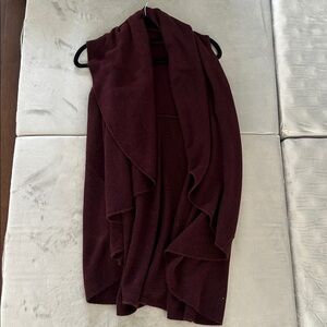 Maroon Oversized Cozy Vest | Oversized Vest | Flowy Vest